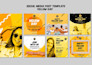 do 60 social media post designs, instagram post ads monthly